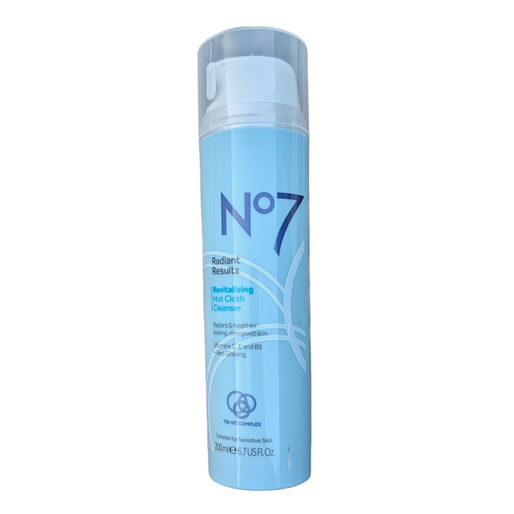 No7 Radiant Results Revitalising Hot Cloth Cleanser 6.7 fl oz NO CLOTH